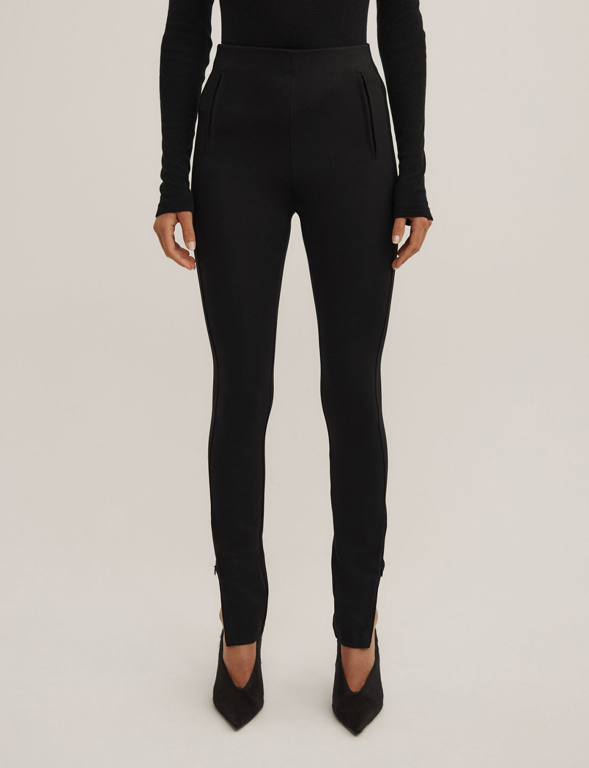 Zip Ponte Leggings