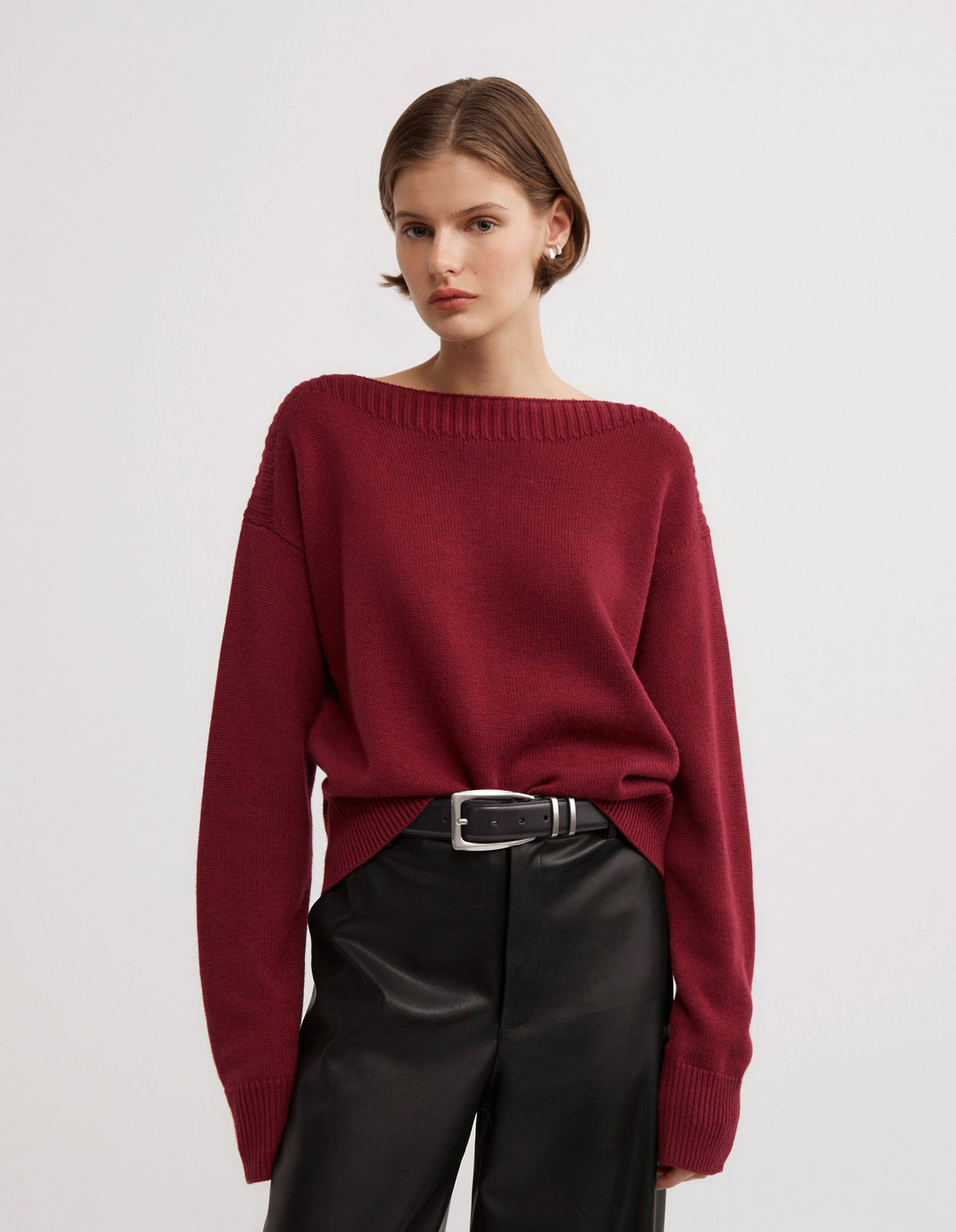 Boat Neck Knit