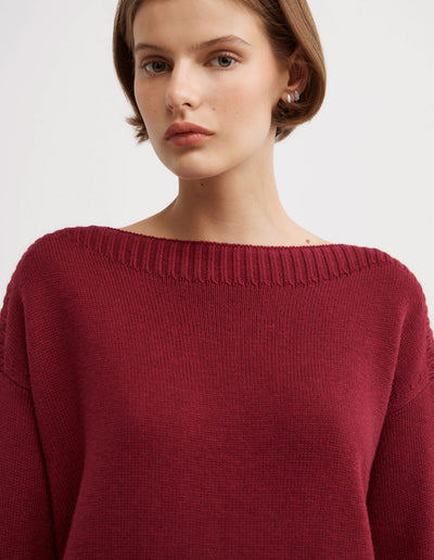 Boat Neck Knit