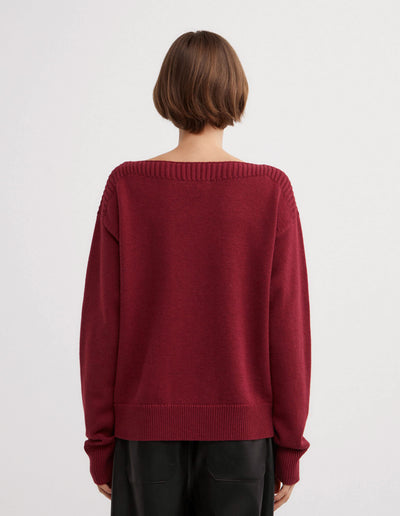 Boat Neck Knit