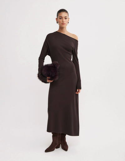 Off Shoulder Knit Dress