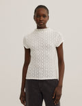 Textured Short Sleeve Top