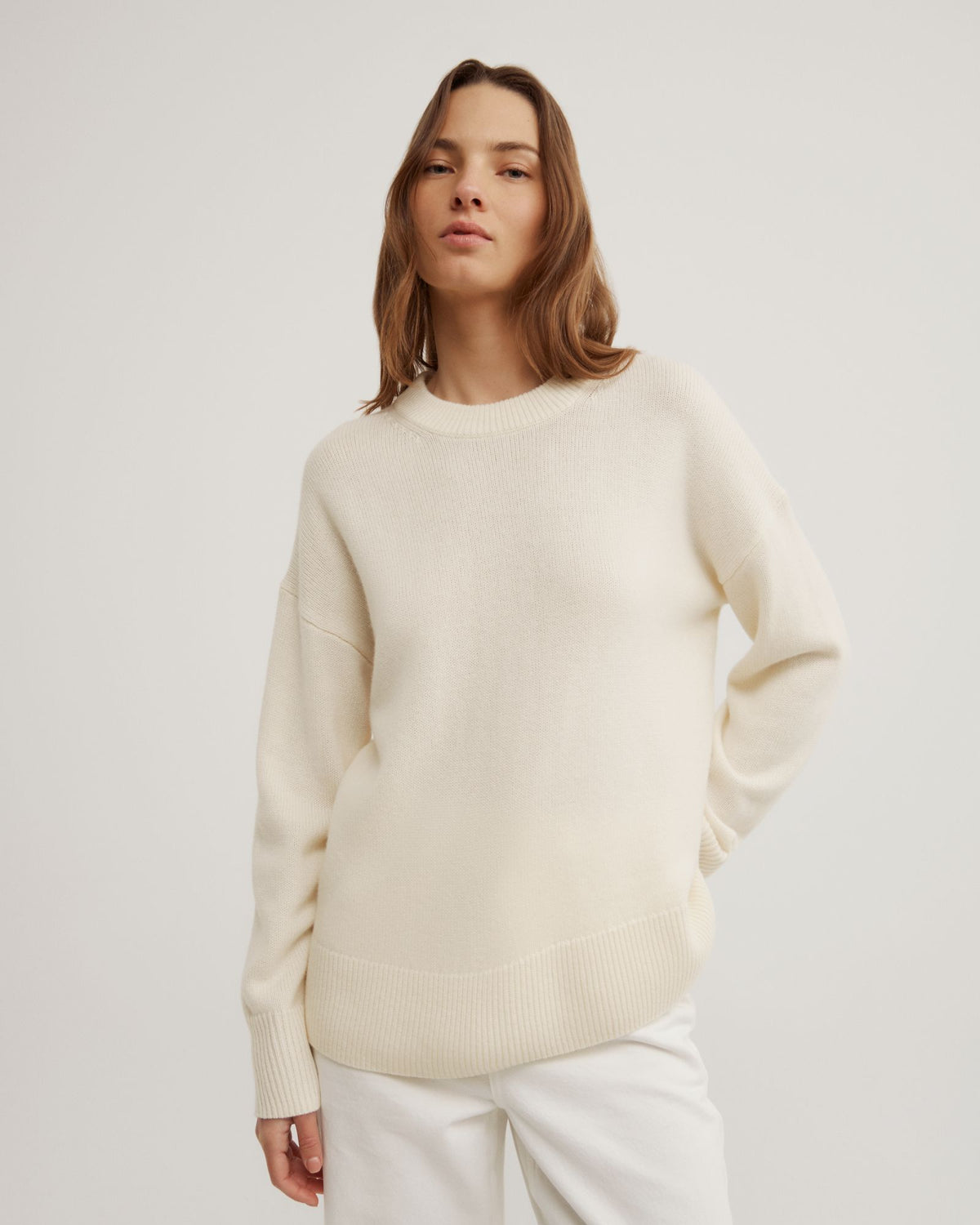 Relaxed Crew Neck Knit