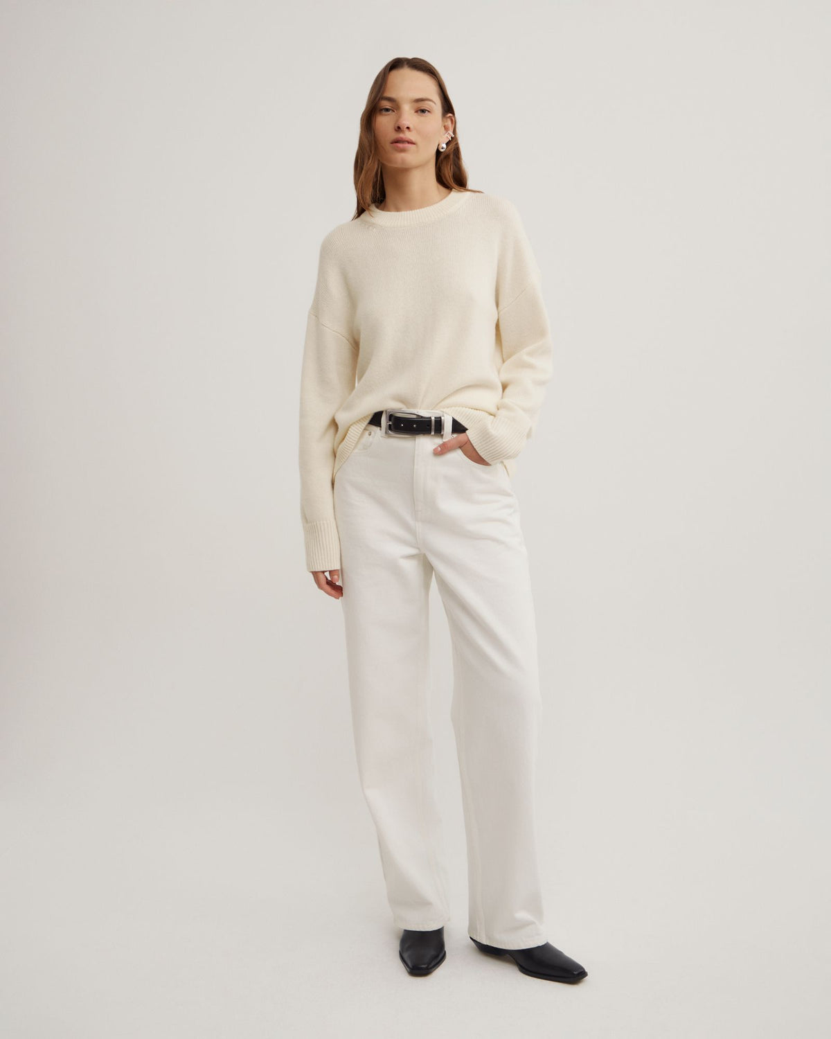 Relaxed Crew Neck Knit