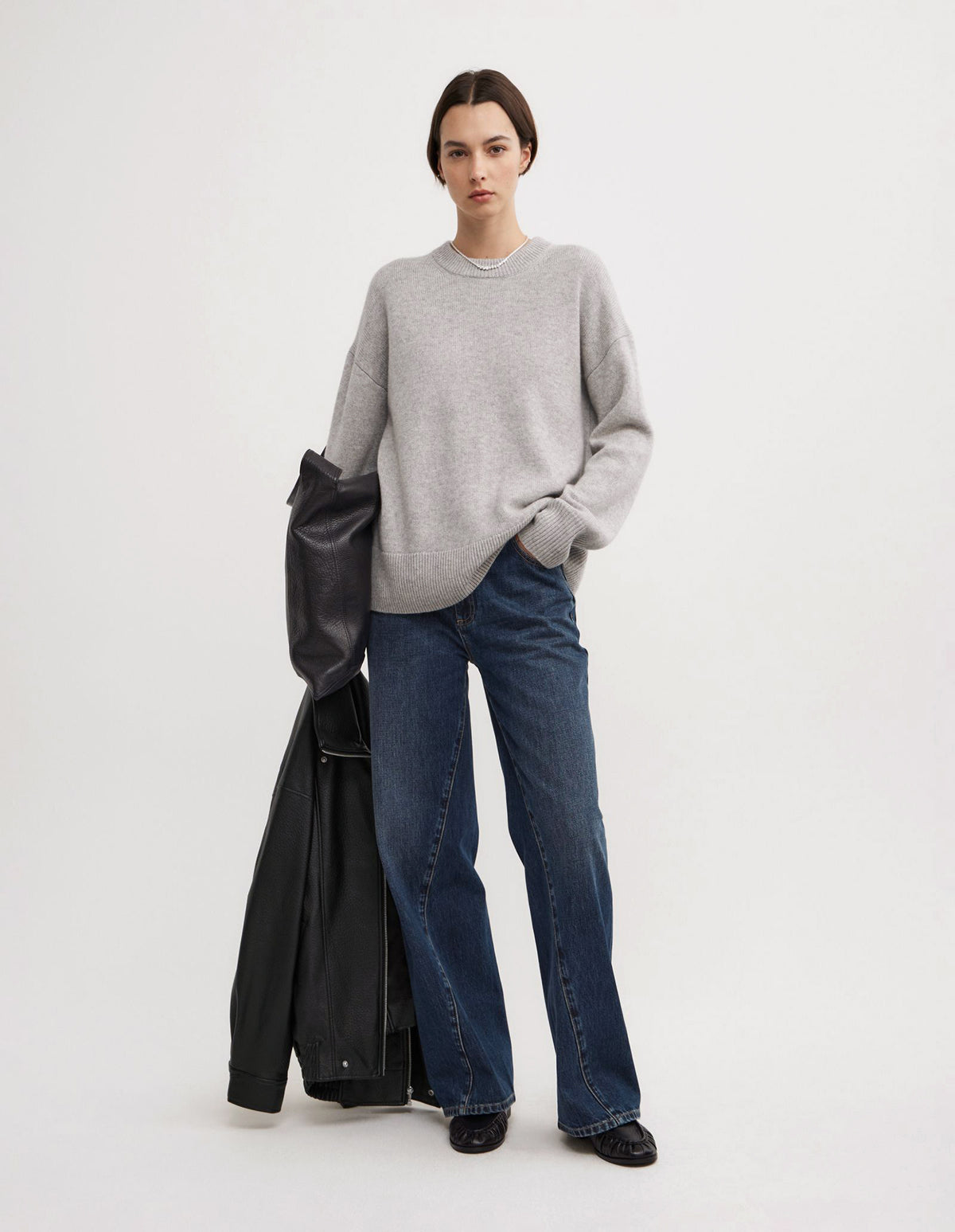Relaxed Crew Neck Knit