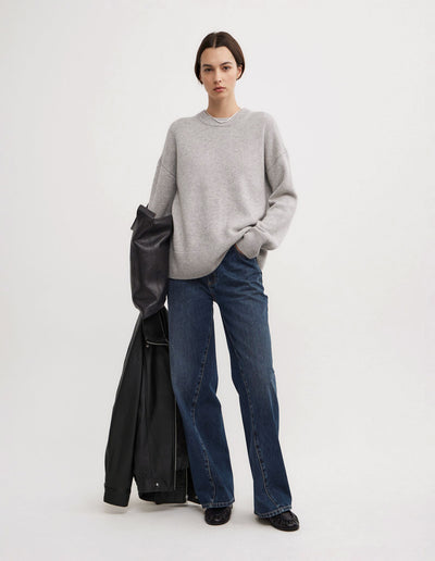 Relaxed Crew Neck Knit