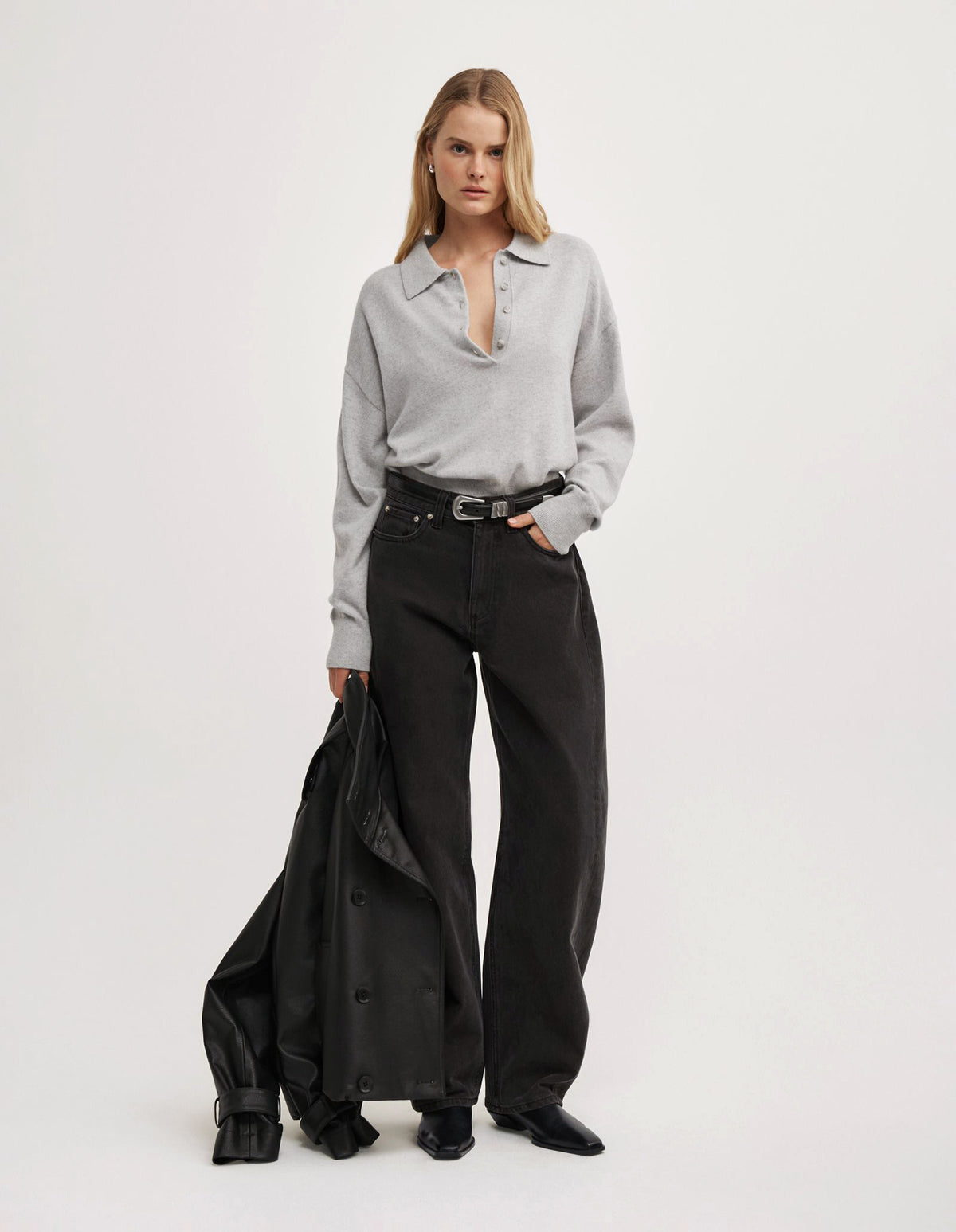 Collared Knit Polo