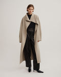 Funnel Wrap Neck Coat