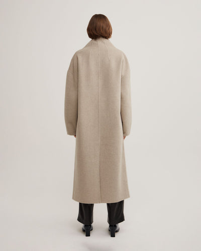 Funnel Wrap Neck Coat