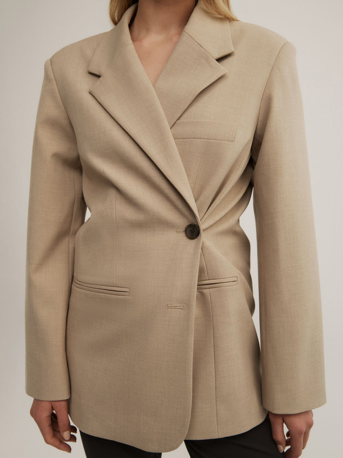 Wrap Front Blazer