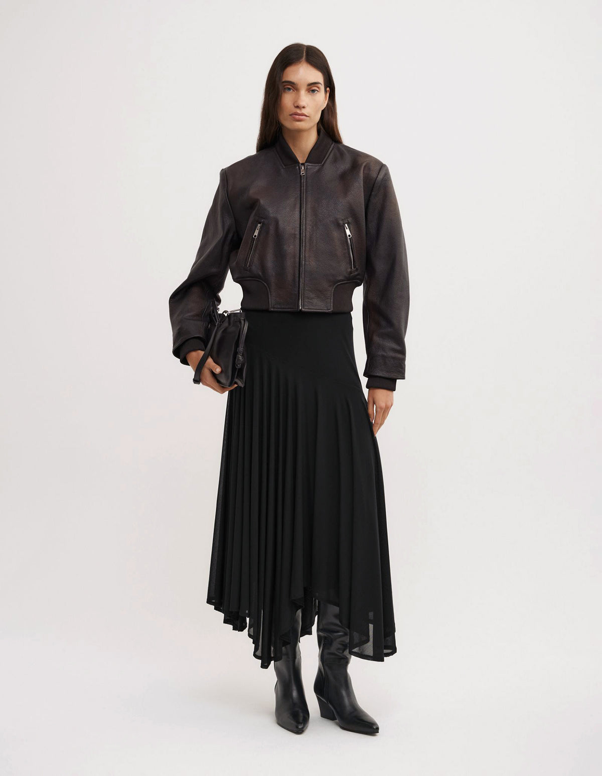 Asymmetric Drape Skirt