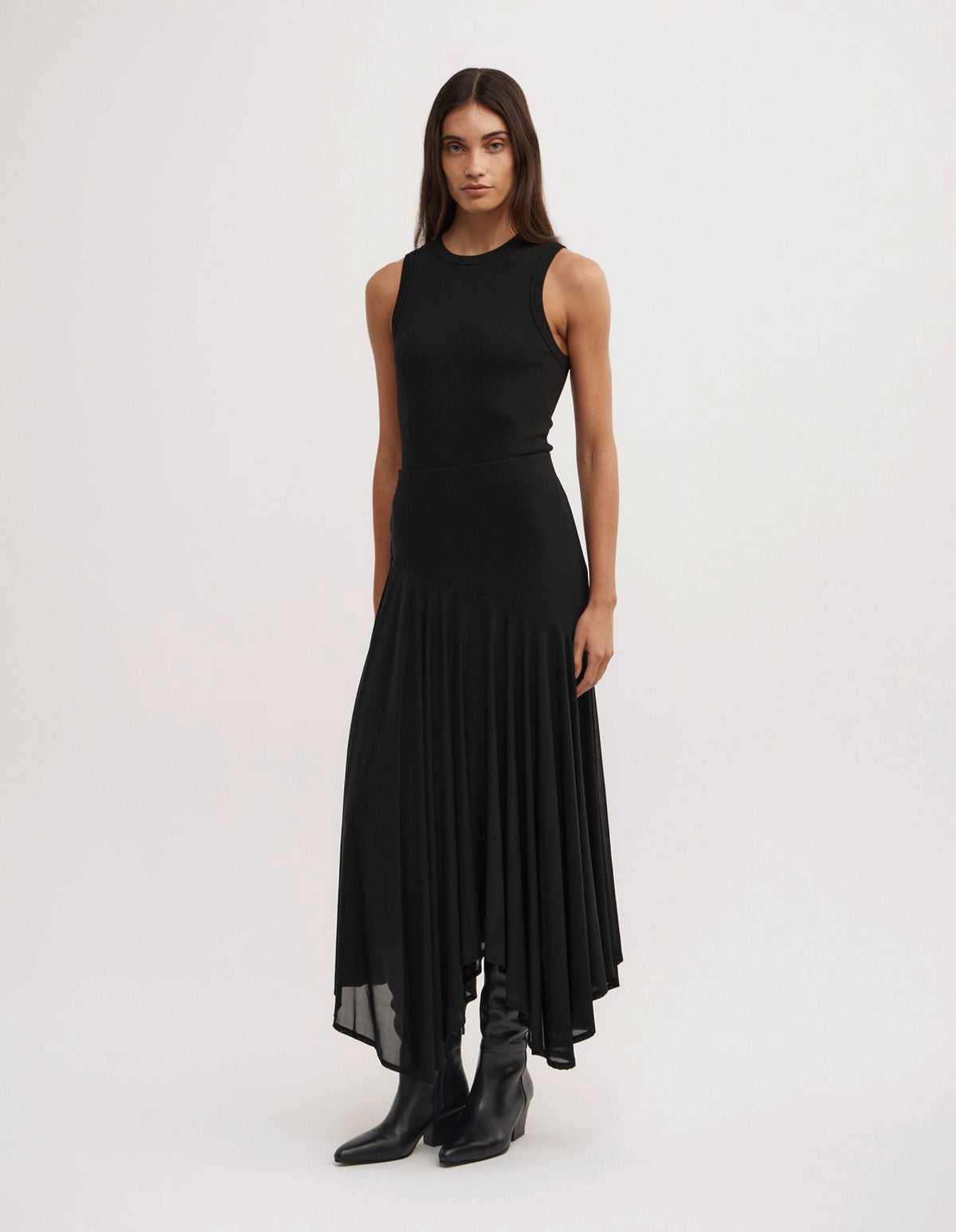 Asymmetric Drape Skirt