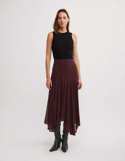 Asymmetric Drape Skirt