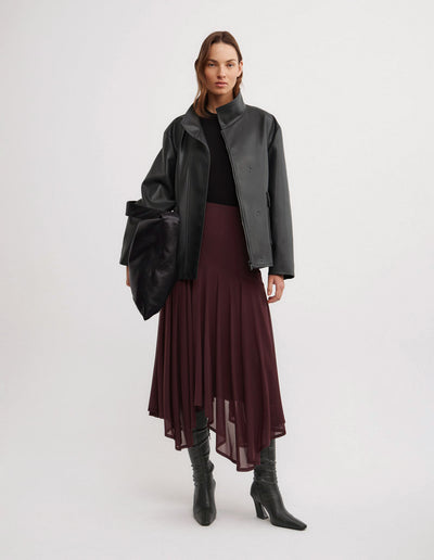 Asymmetric Drape Skirt
