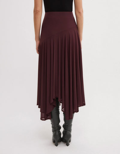 Asymmetric Drape Skirt