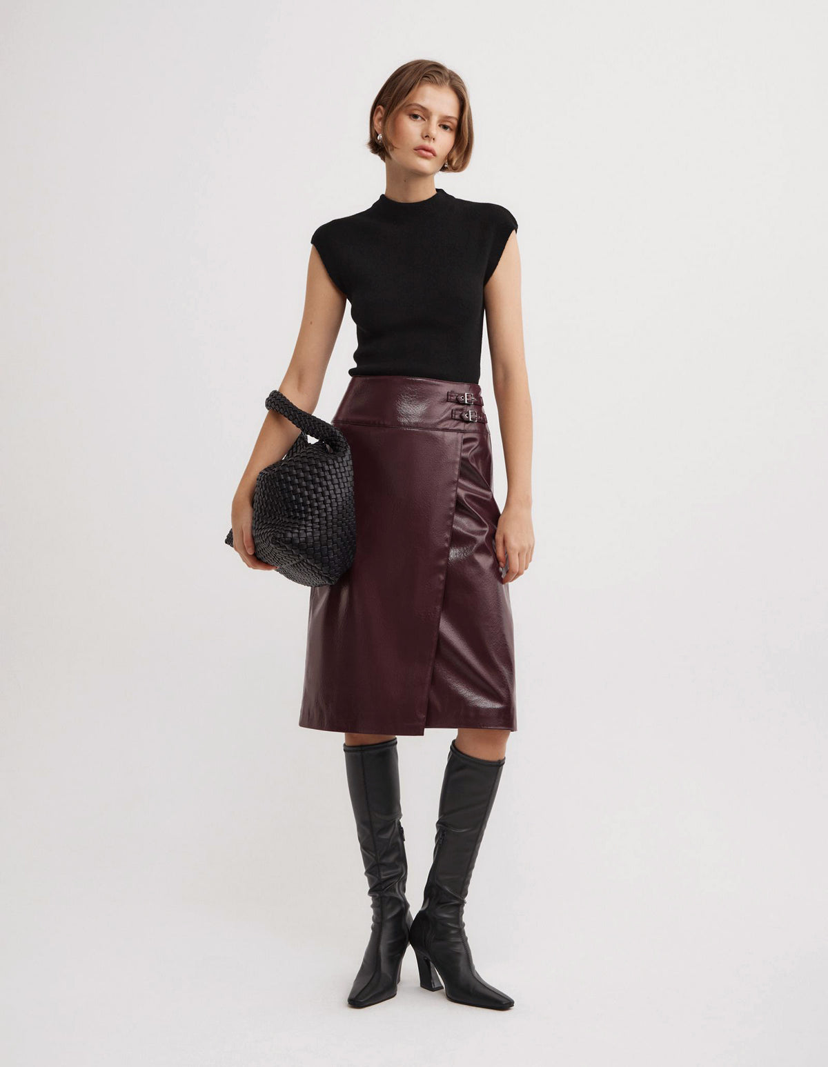 Buckle Wrap Skirt