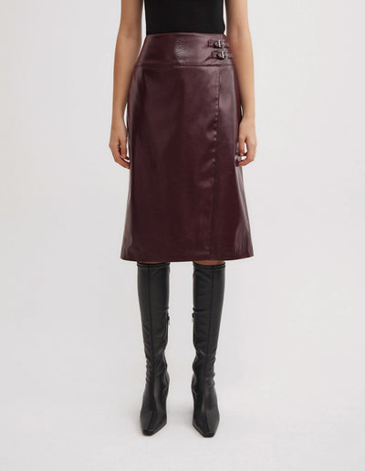 Buckle Wrap Skirt