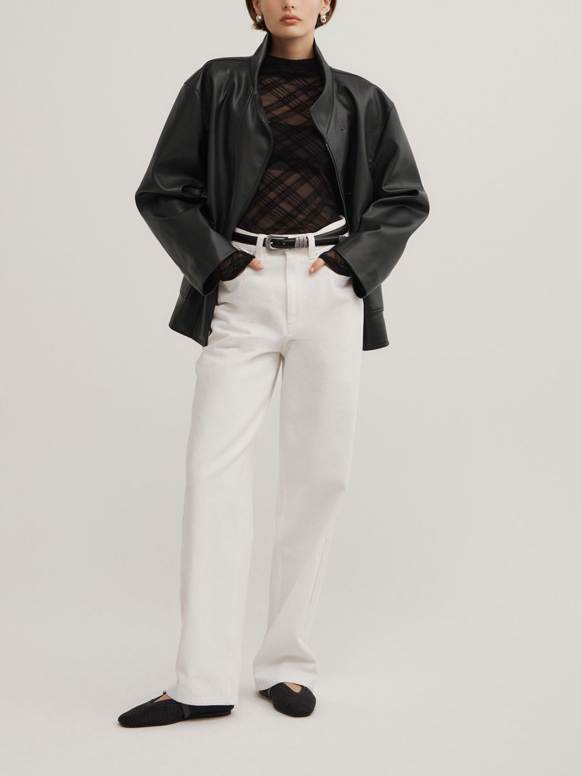 Flocked Mesh Top