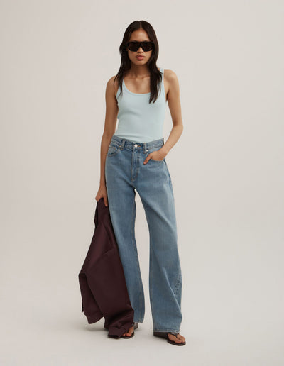 Fine Scoop Neck Tank