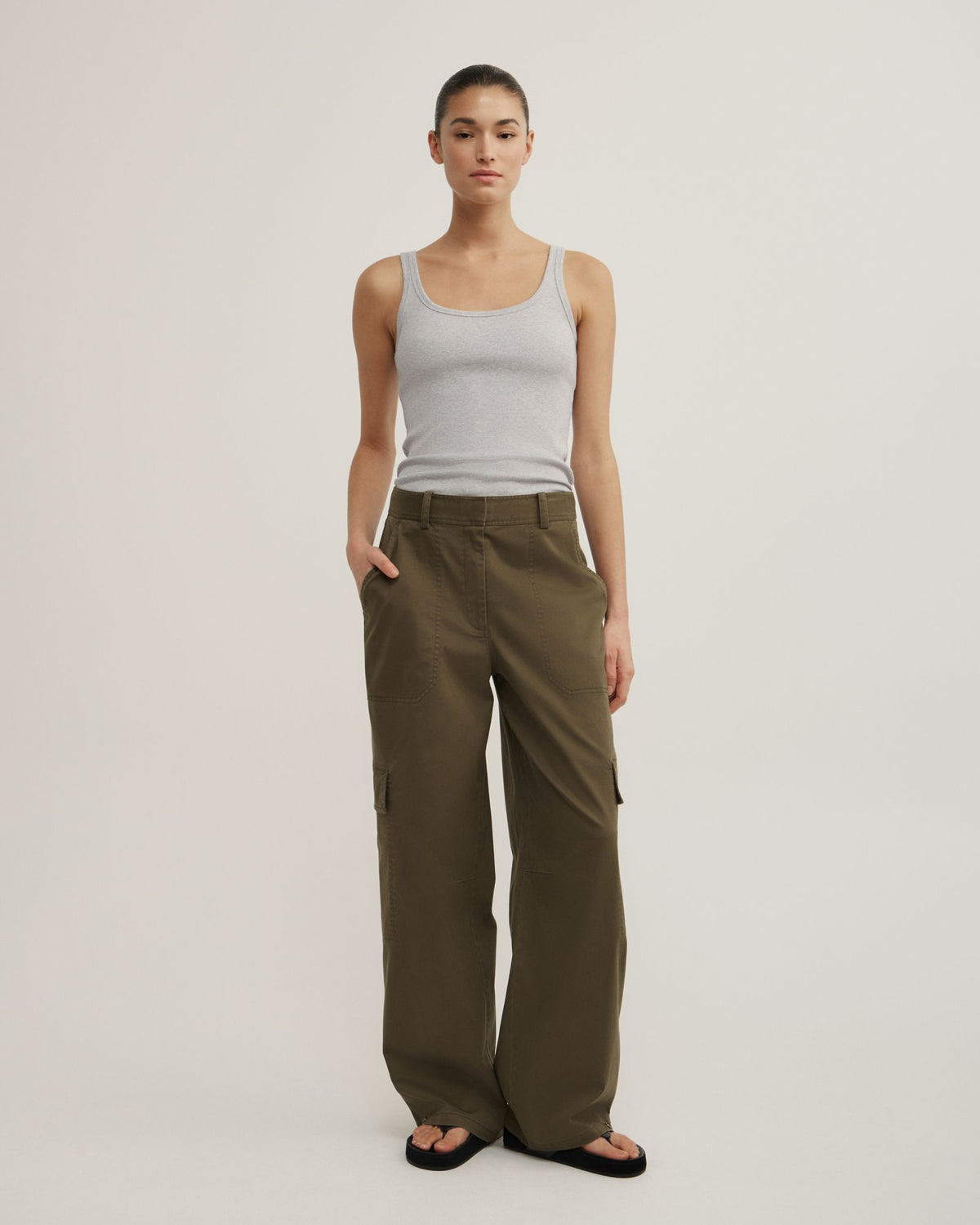 Fine Scoop Neck Tank
