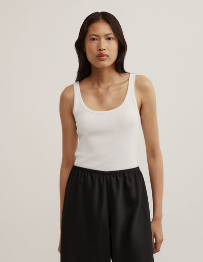 Fine Scoop Neck Tank