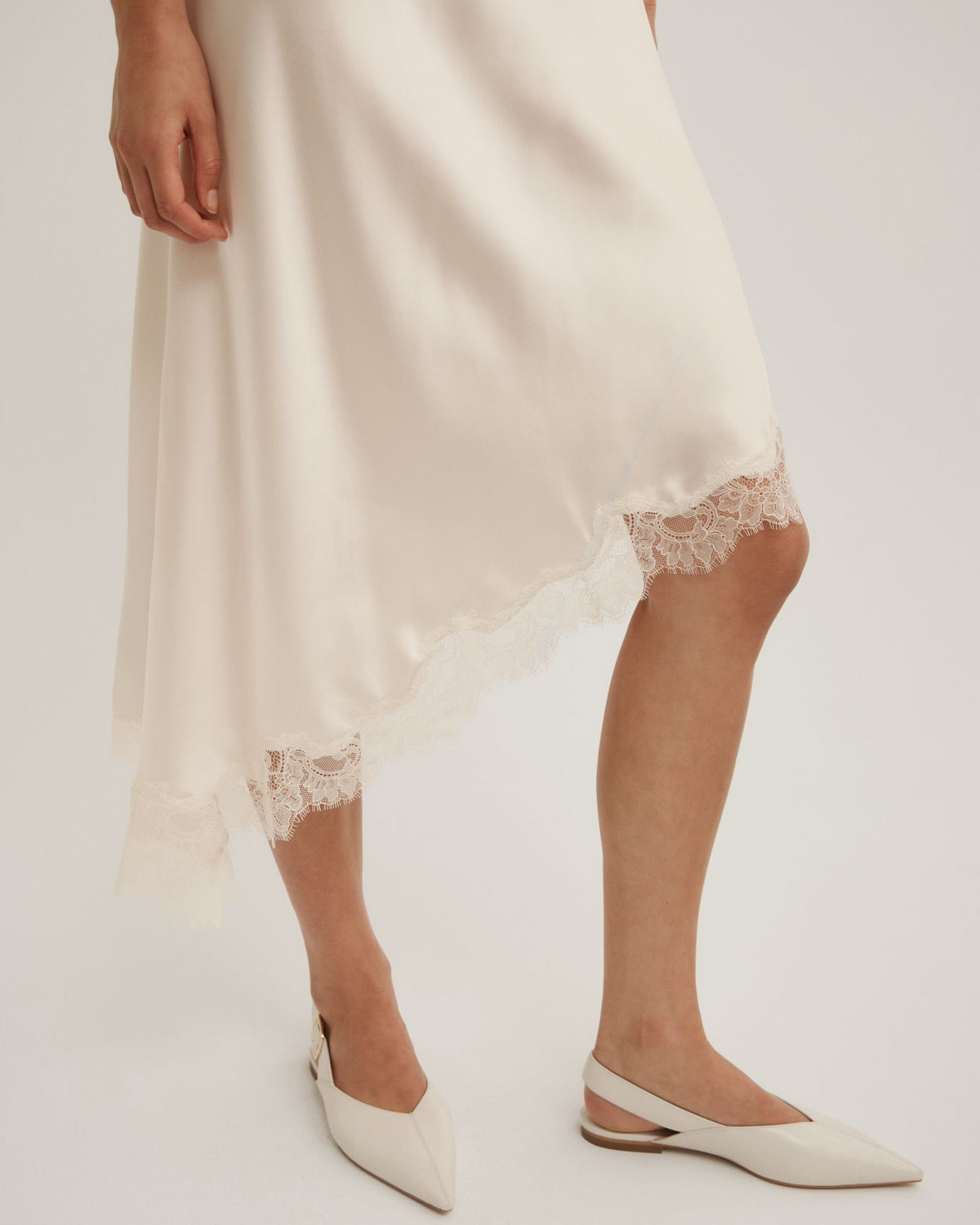 Asymmetric Lace Skirt