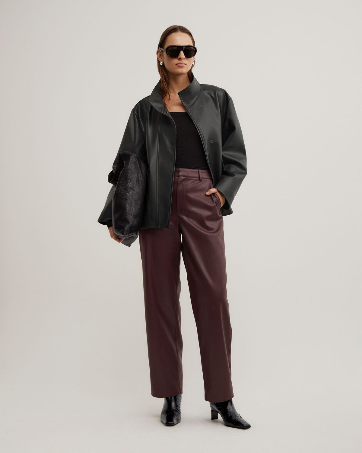 Pu Barrel Trousers