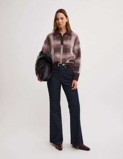 Check Polo Knit