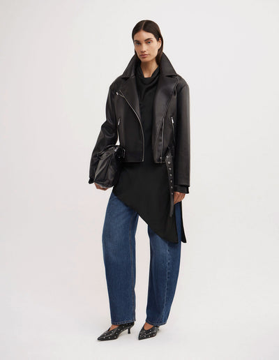 Long Sleeve Asymmetric Tunic Top