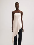 Asymmetric Strapless Top