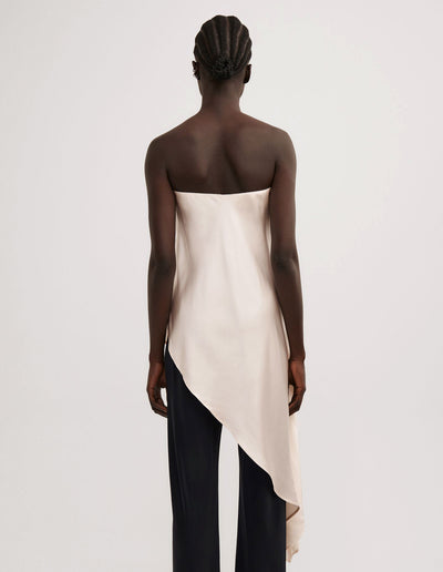 Asymmetric Strapless Top