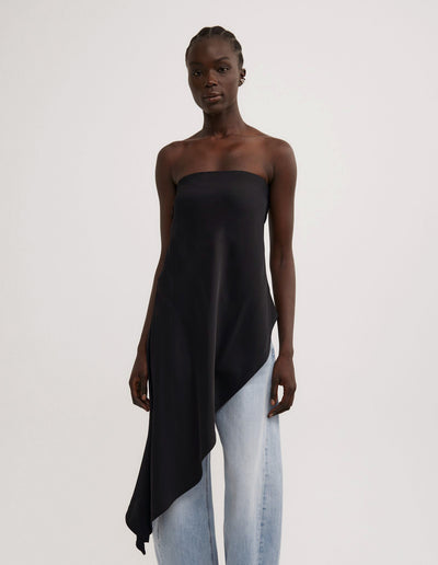 Asymmetric Strapless Top