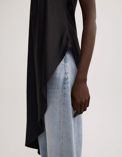 Asymmetric Strapless Top