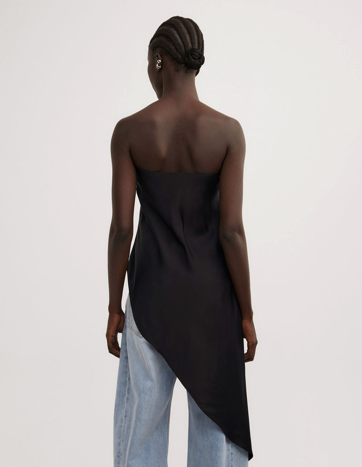 Asymmetric Strapless Top