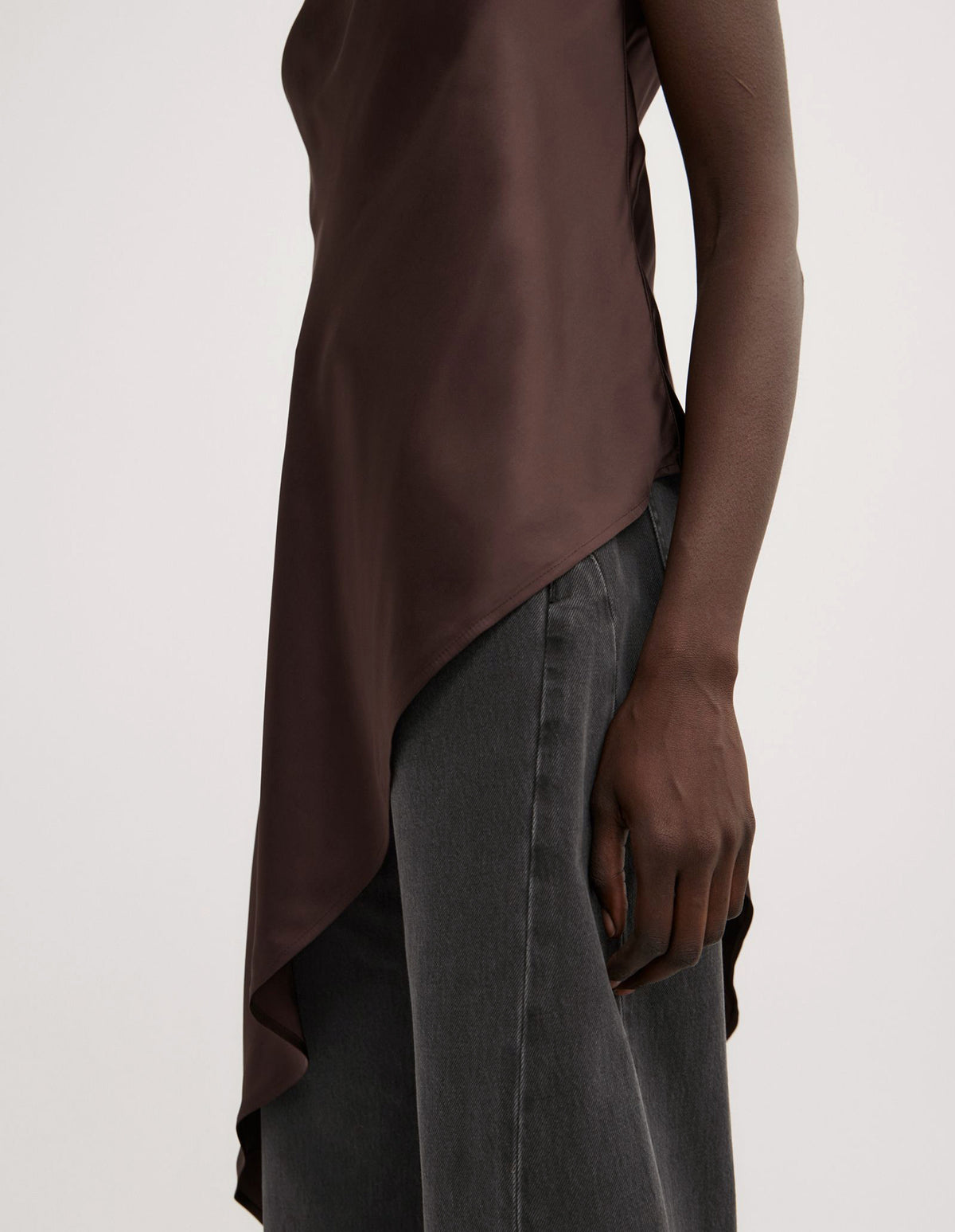 Asymmetric Strapless Top