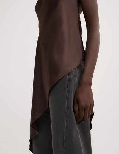 Asymmetric Strapless Top