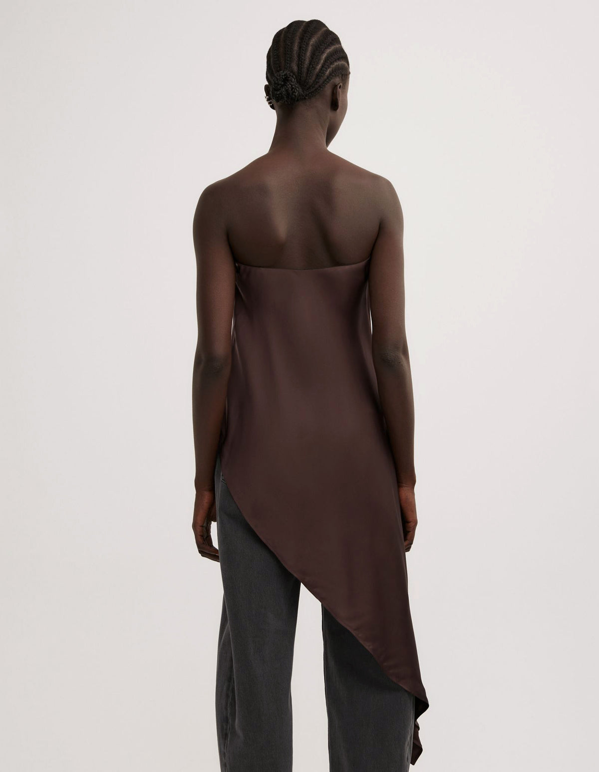 Asymmetric Strapless Top