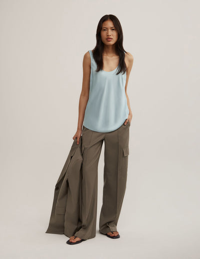 Satin Tank Top