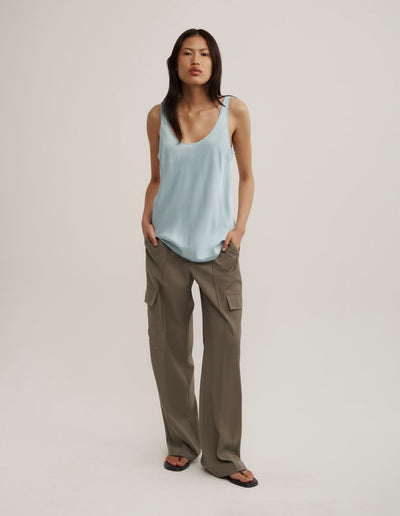 Satin Tank Top