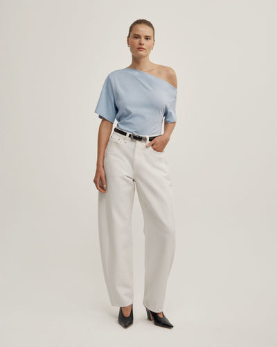 Ruched Asymmetric T-Shirt