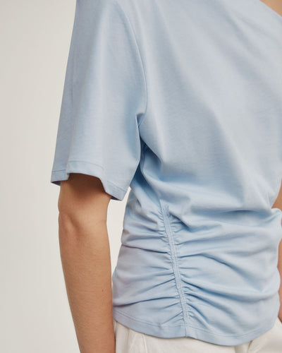 Ruched Asymmetric T-Shirt