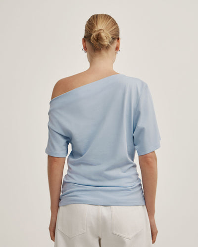 Ruched Asymmetric T-Shirt