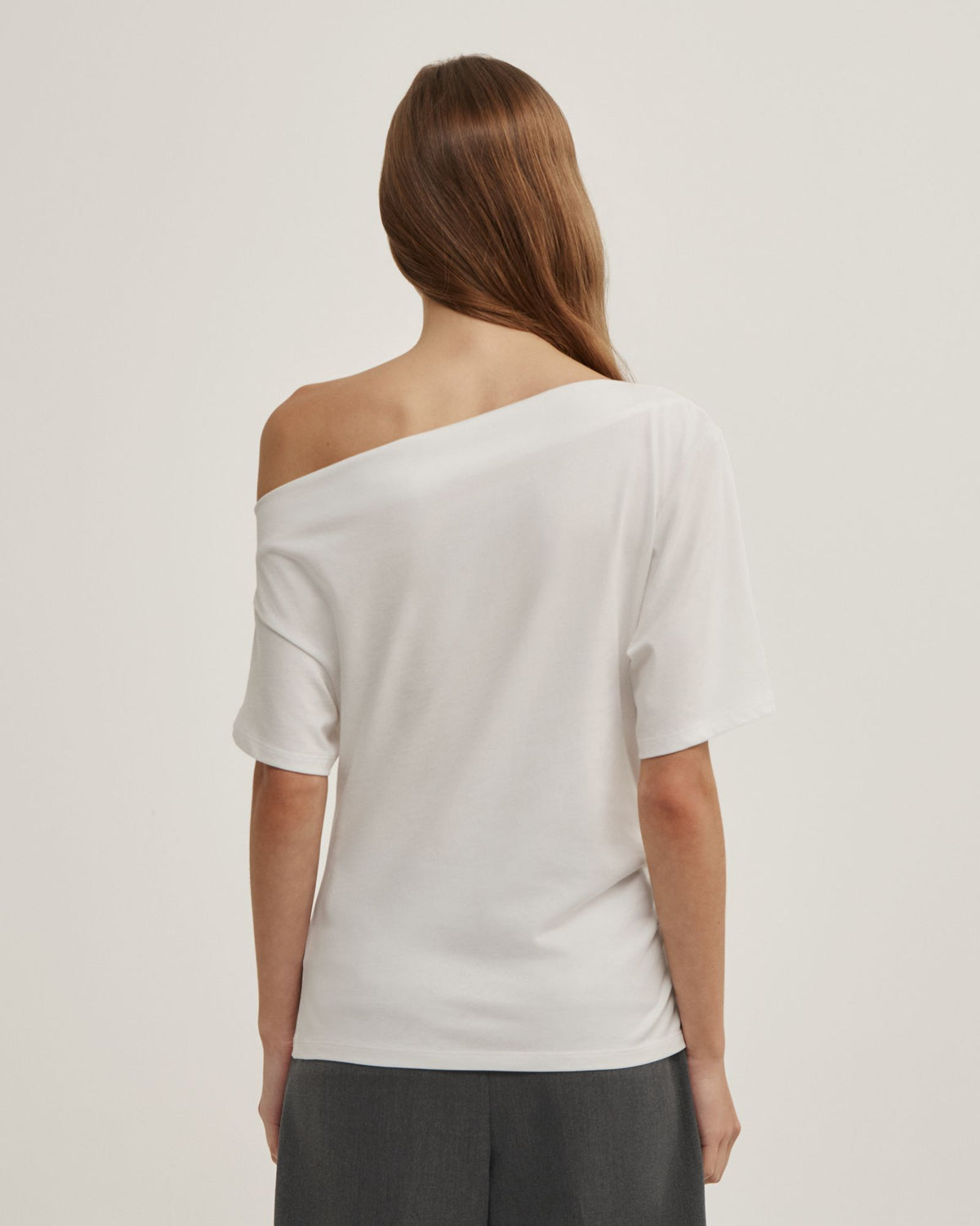 Ruched Asymmetric T-Shirt