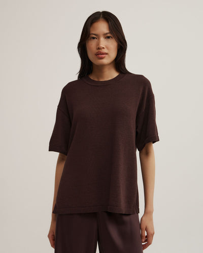 Relaxed Knit T-Shirt