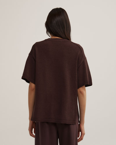 Relaxed Knit T-Shirt