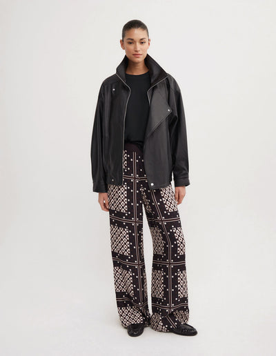 Flat Front Scarf Pants