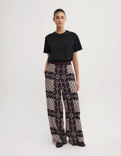 Flat Front Scarf Pants