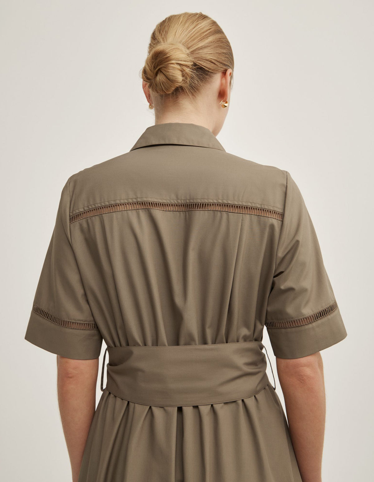 Trim Detail Shirt Dress