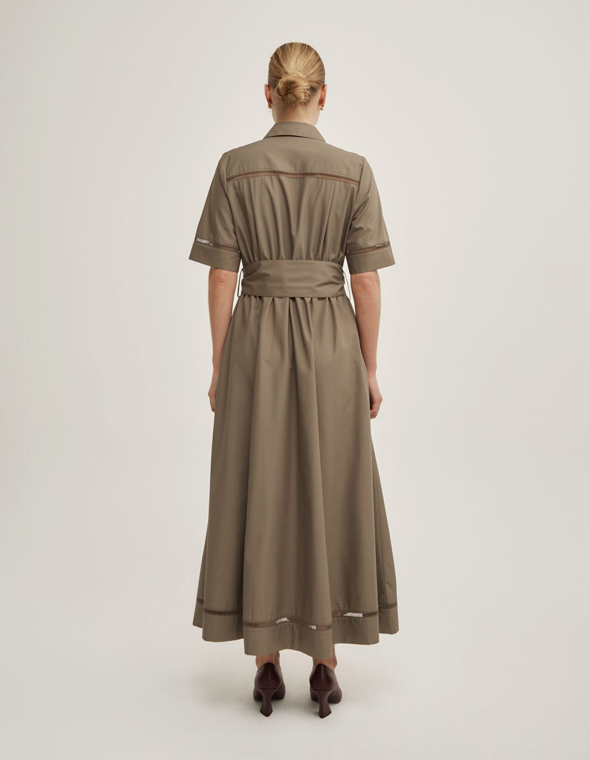 Trim Detail Shirt Dress