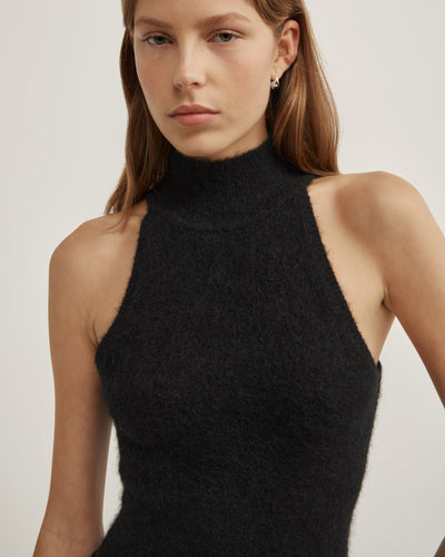 Fluffy High Neck Tank